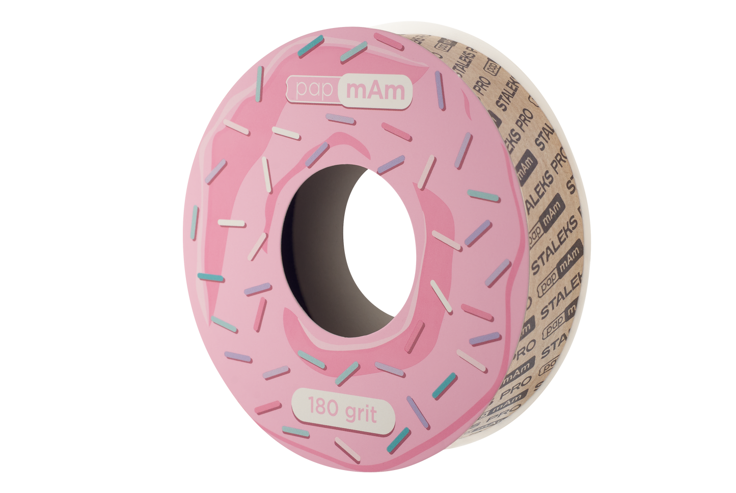 White disposable abrasive tape papmAm EXPERT (without plastic case) STALEKS PRO 180 grit